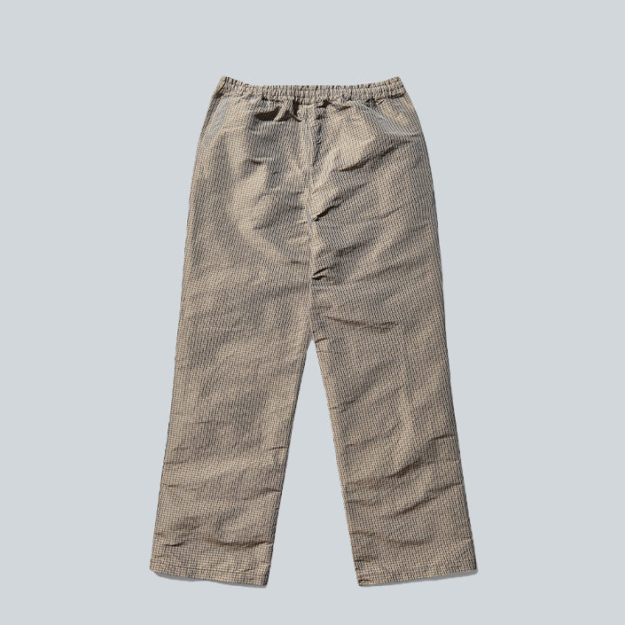 UMBRO CHECK TRACK PANTS - BEIGE BLACK image 1