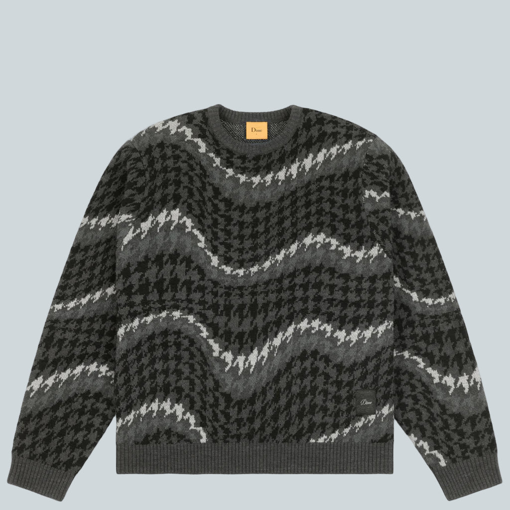 DIME MTL HOUNDSTOOTH KNIT - COAL image 0