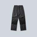 AAIR FLOWEAVE PRINTED CHECK ELASTICATED WAISTBAND PANTS - ANTHRACITE