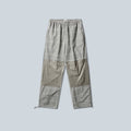 AAIR FLOWEAVE PRINTED CHECK ELASTICATED WAISTBAND PANTS - WHITE