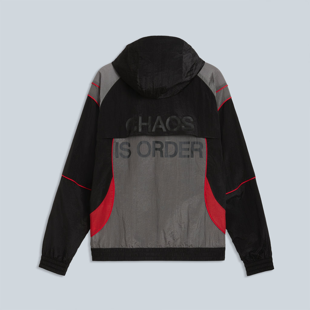 TRACKSUIT JACKET - BLACK RED