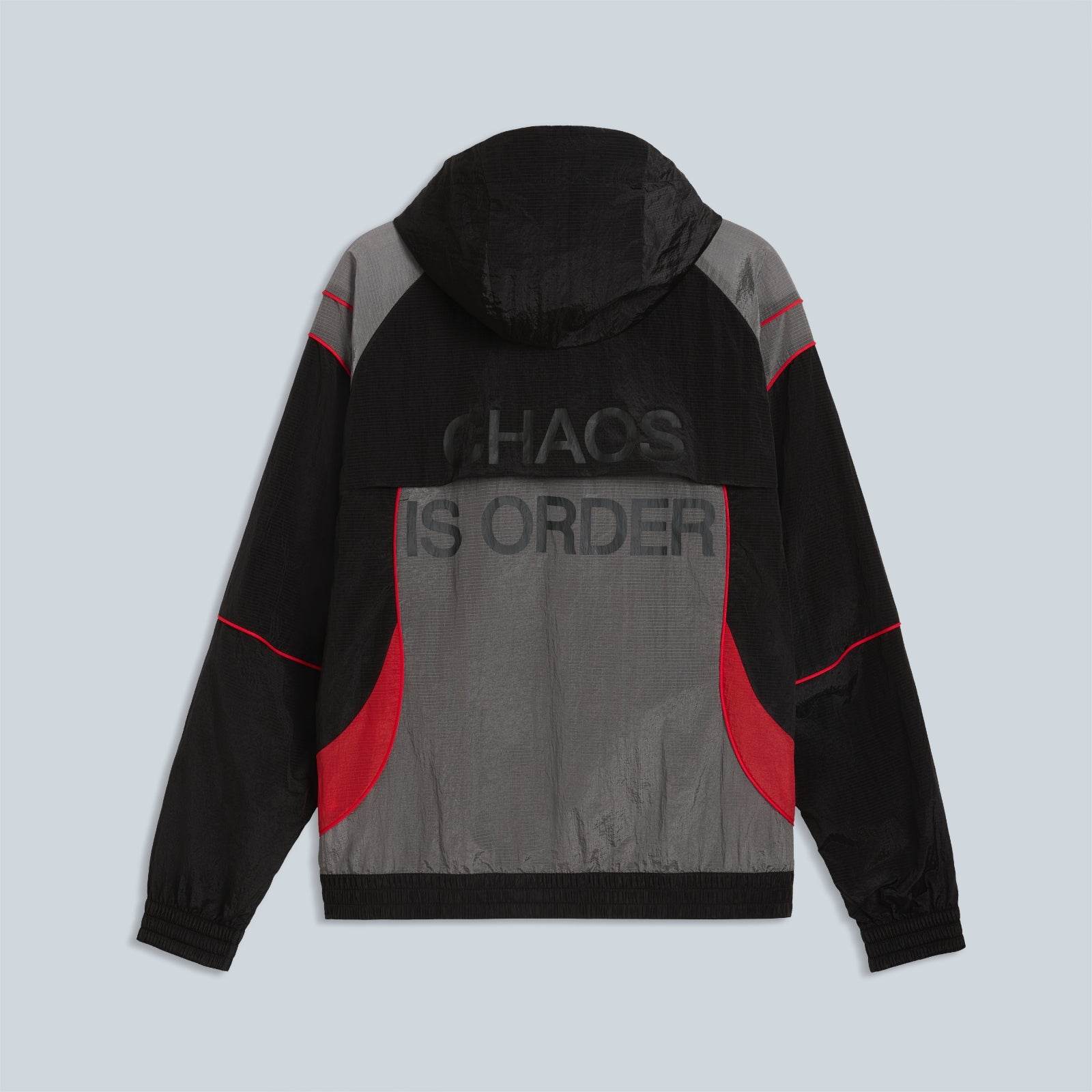 TRACKSUIT JACKET - BLACK RED