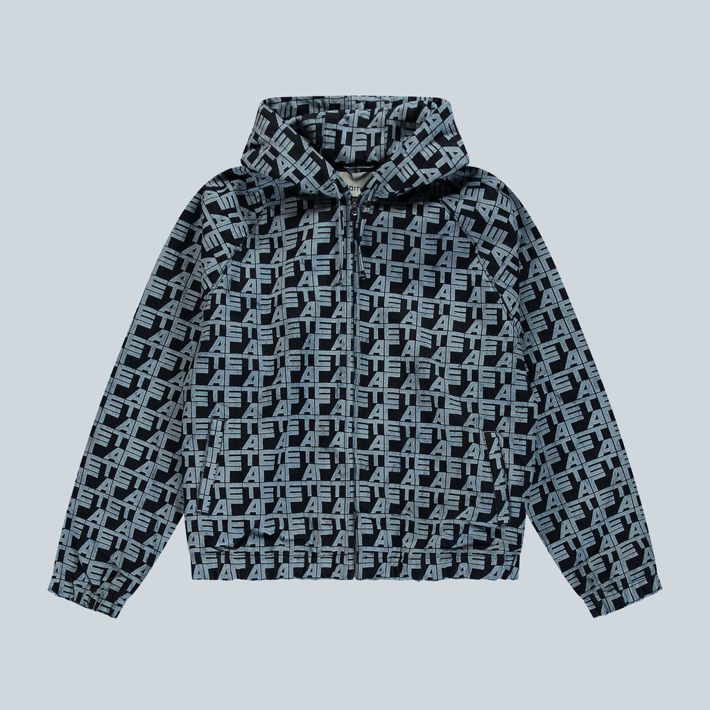 ALLOVER SQUARE DENIM JACKET - DENIM