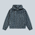 ALLOVER SQUARE DENIM JACKET - DENIM