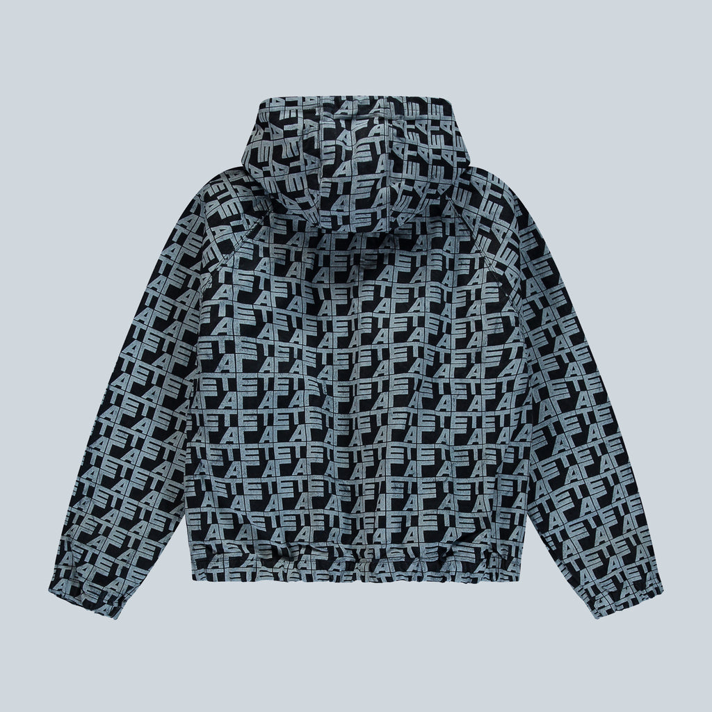 ALLOVER SQUARE DENIM JACKET - DENIM