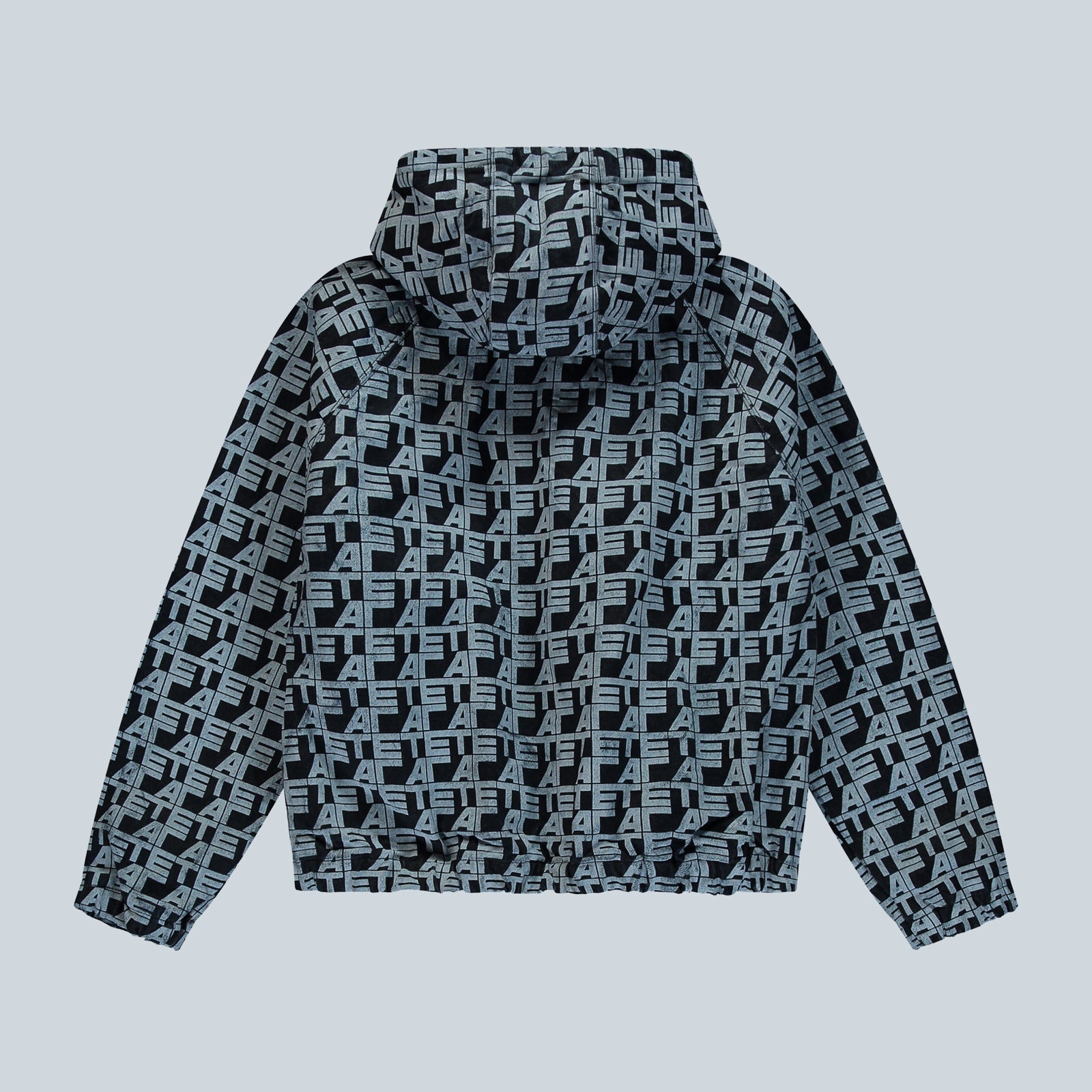 ALLOVER SQUARE DENIM JACKET - DENIM