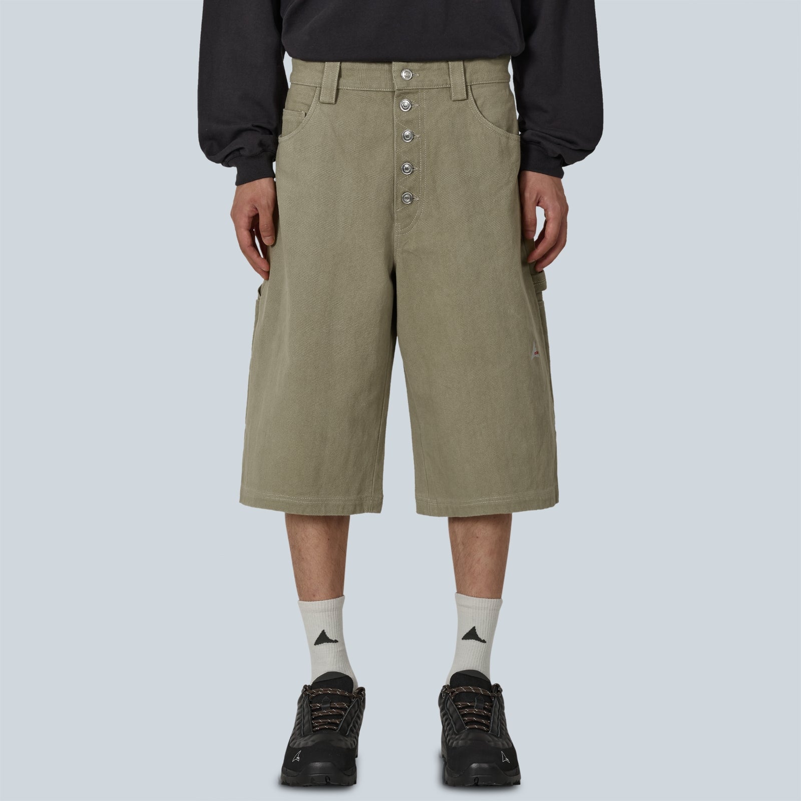 ASH CANVAS SHORT - SAGE GREEN