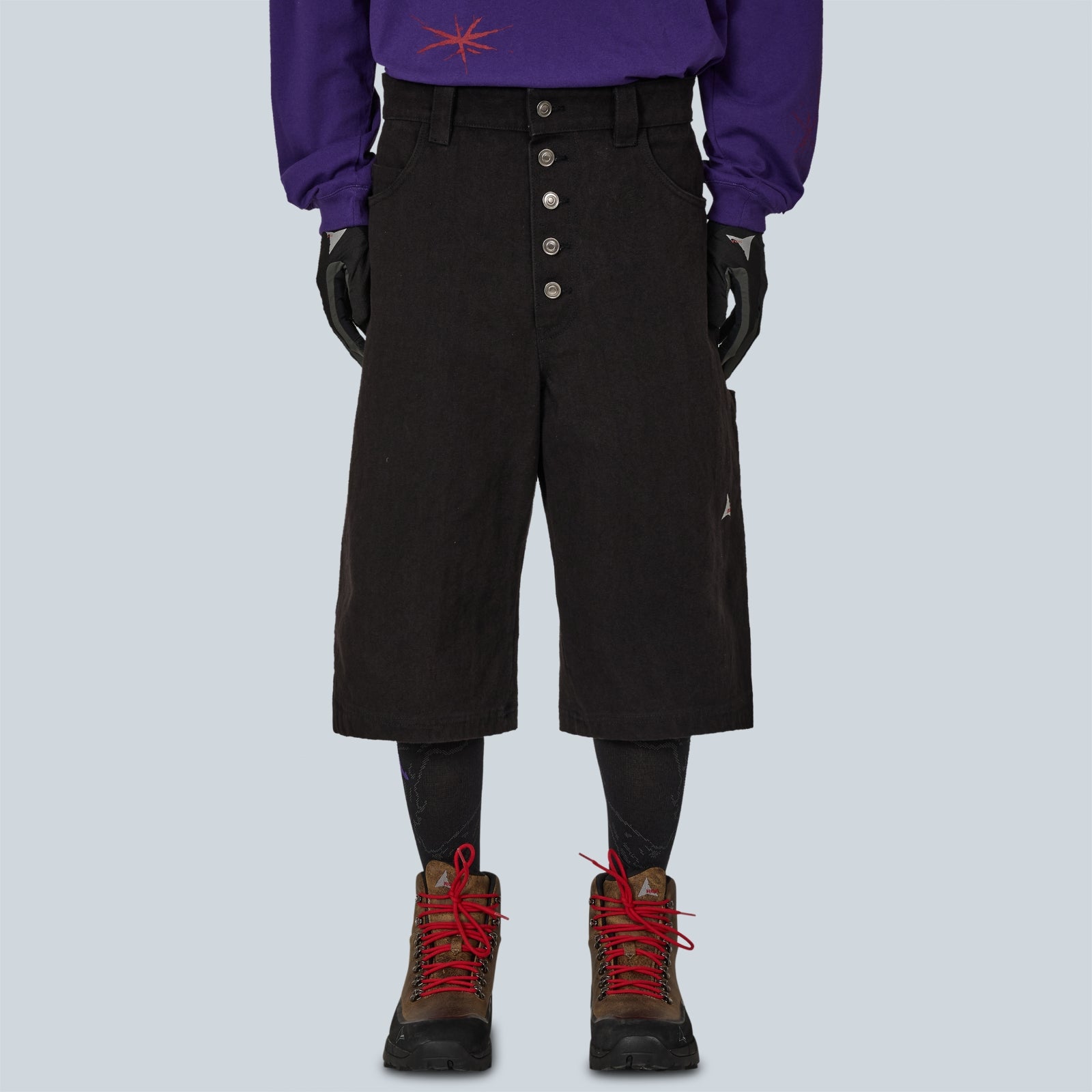 ASH CANVAS SHORT - WASHED BLACK