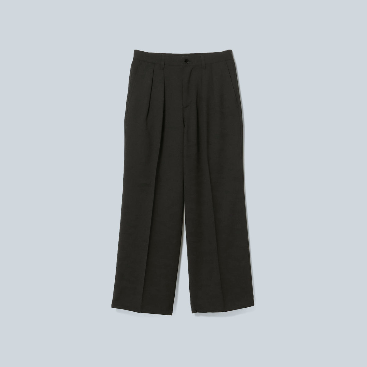Beams Wide Slacks Black