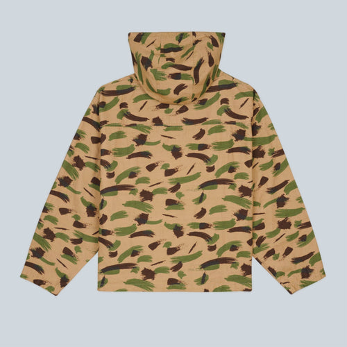 BRUSHSTROKE CAMO SMOCK - GREEN