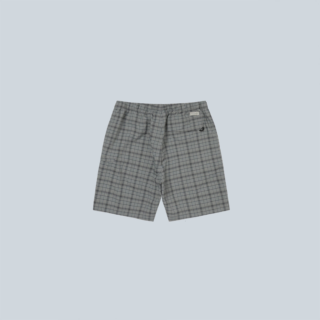 BELTED CHECK SHORT - SAGE