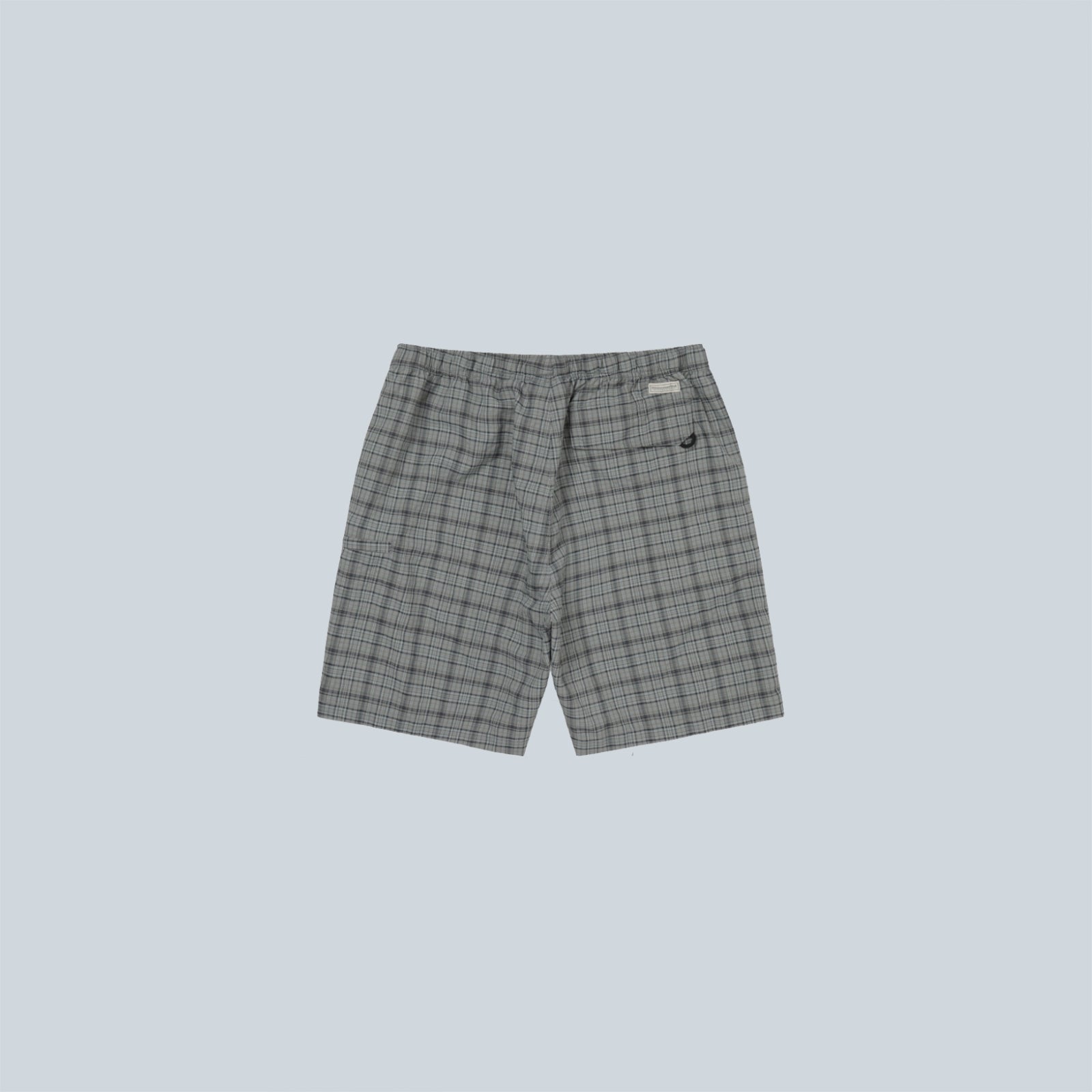 BELTED CHECK SHORT - SAGE