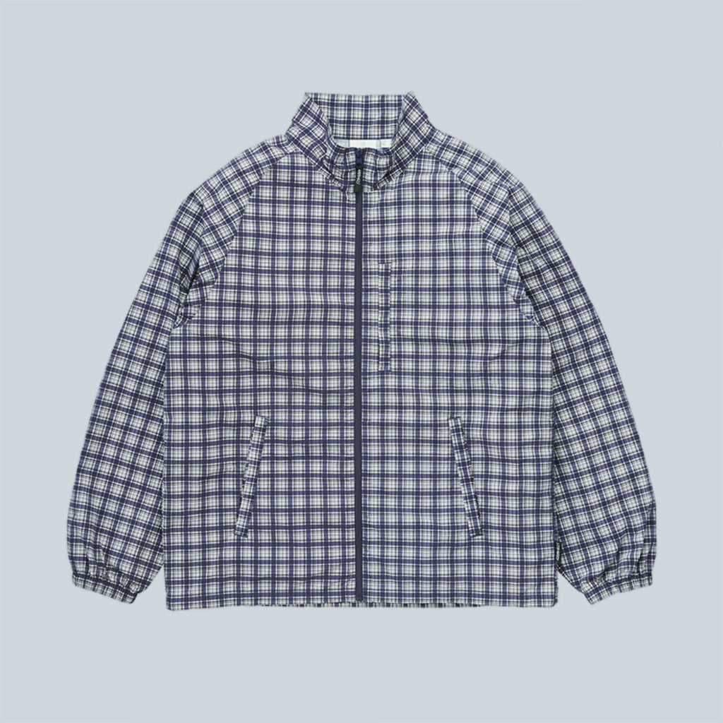 CHECKERED SHELL JACKET - NAVY CHECK