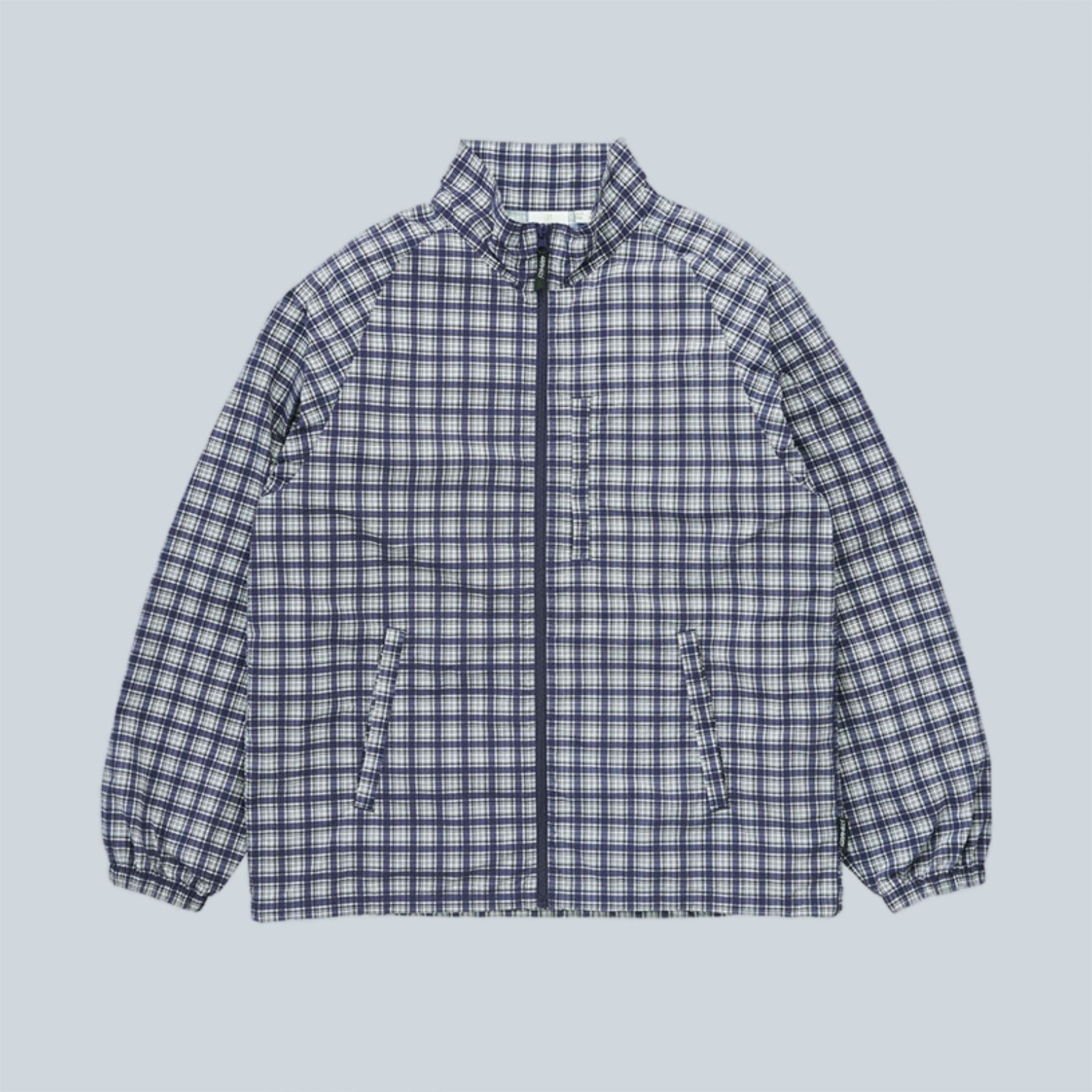 CHECKERED SHELL JACKET - NAVY CHECK