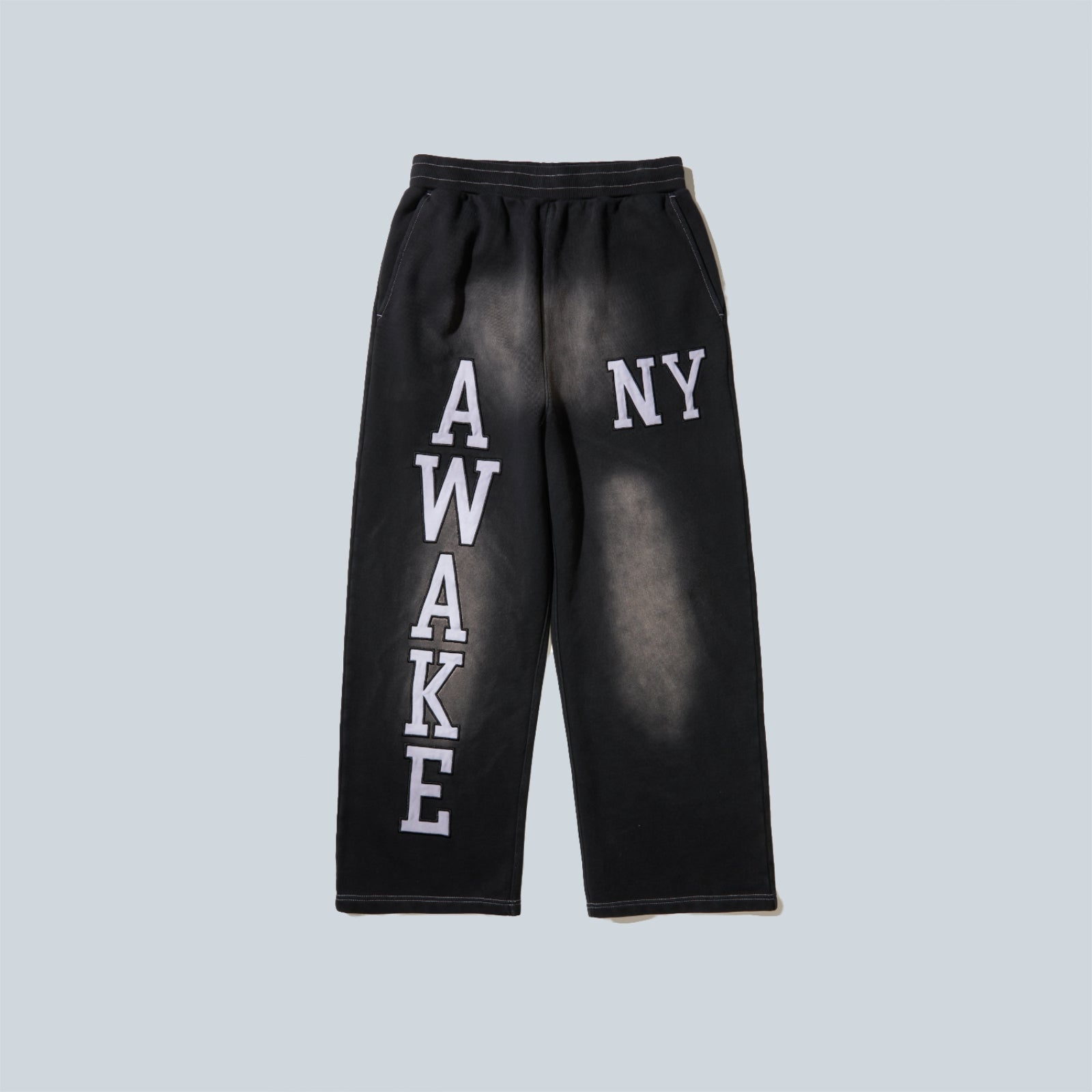COLLEGIATE OPEN HEM SWEATPANT - BLACK
