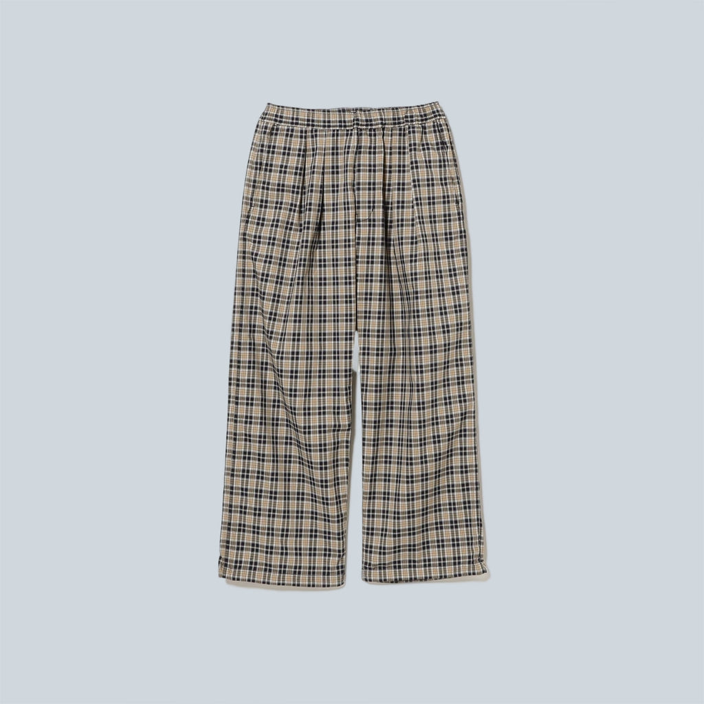 CHECK EASY PANTS - BEIGE