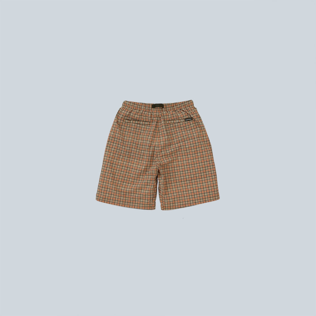 CHECKERED SHELL SHORT - BRICK CHECK