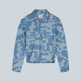 DENIM ALLOVER JACKET - RAW DENIM