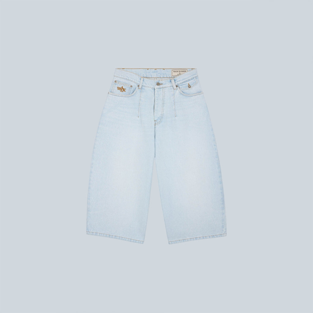 DENIM BALLOON SHORT - LIGHT BLUE