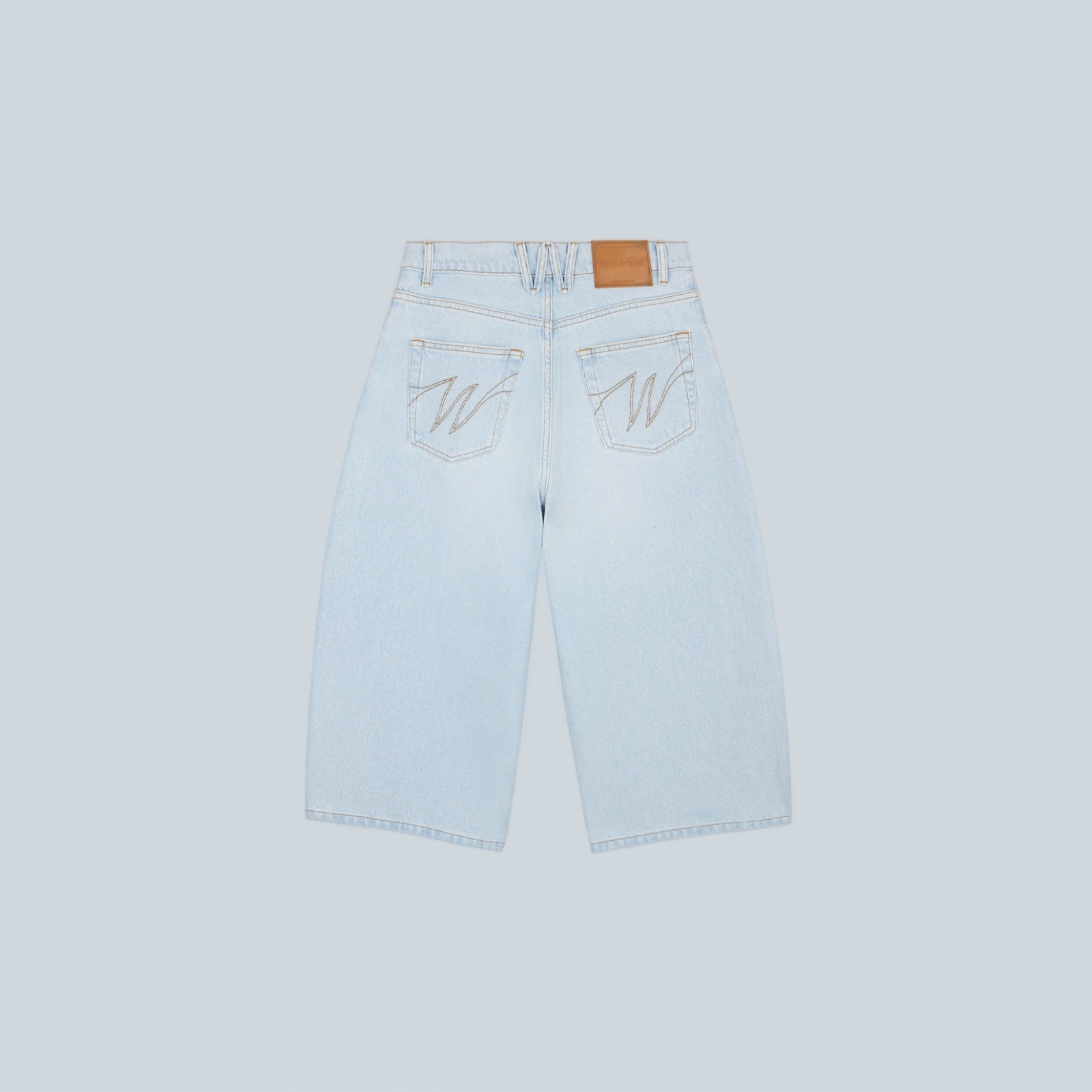 DENIM BALLOON SHORT - LIGHT BLUE