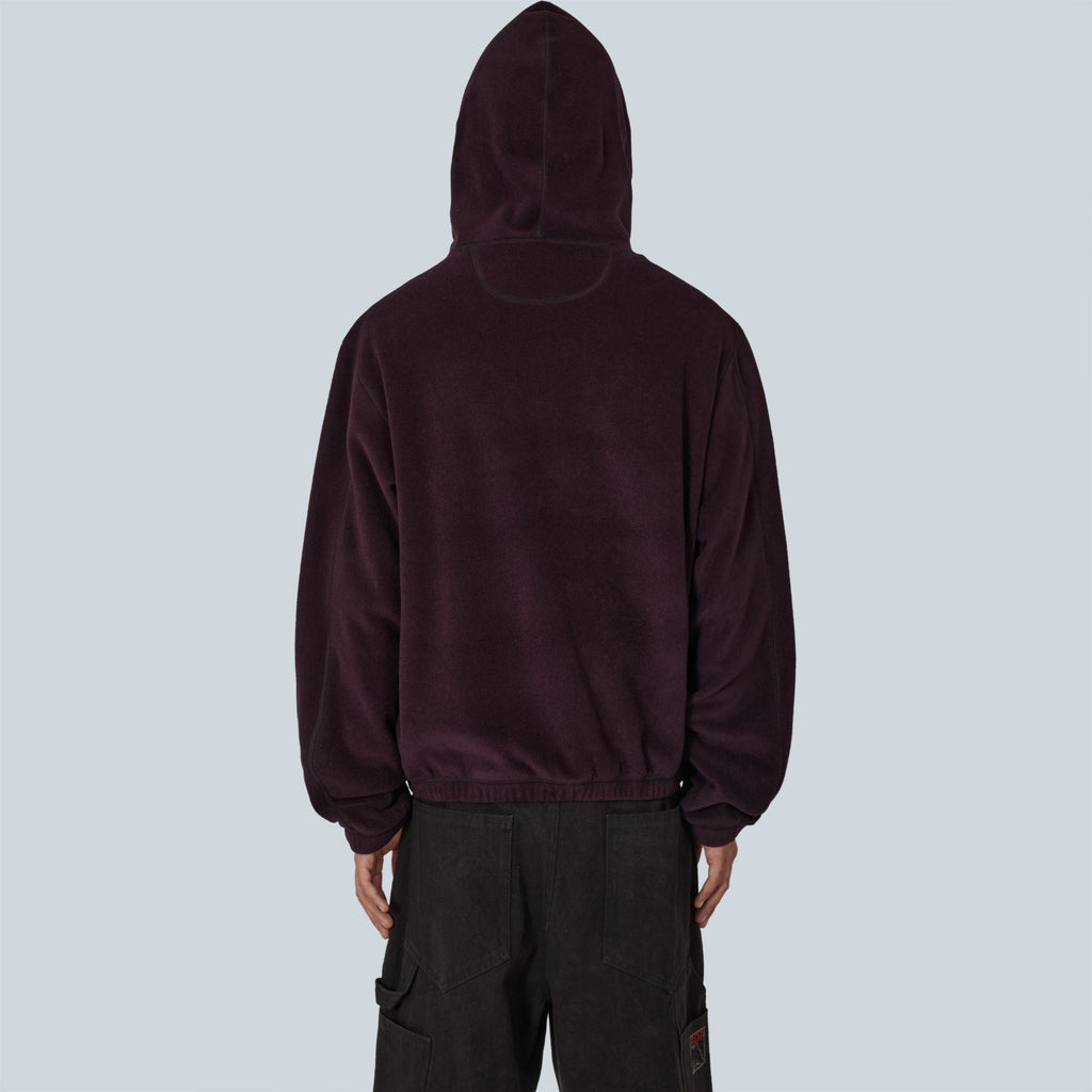 DROWI POLARTEC 100 SERIES FLEECE HOODIE - PURPLE