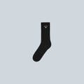 HEART LOGO SOCKS - BLACK