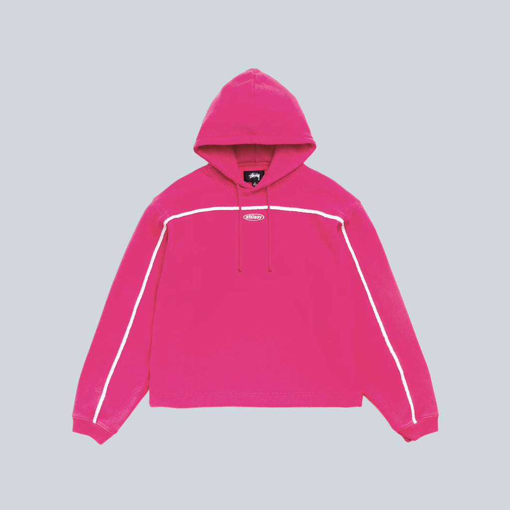 OVAL PULLOVER HOODIE - PINK