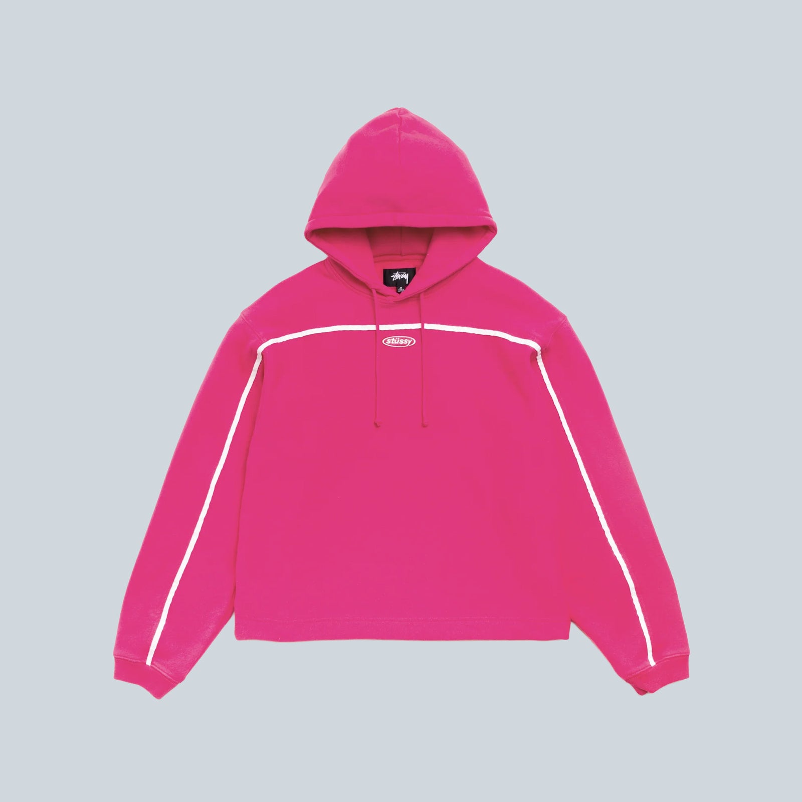OVAL PULLOVER HOODIE - PINK