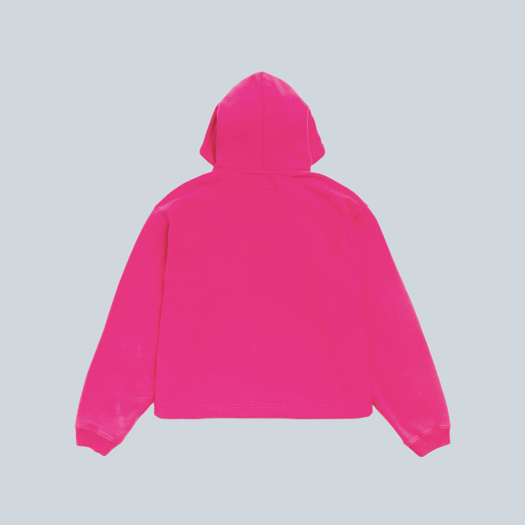 OVAL PULLOVER HOODIE - PINK