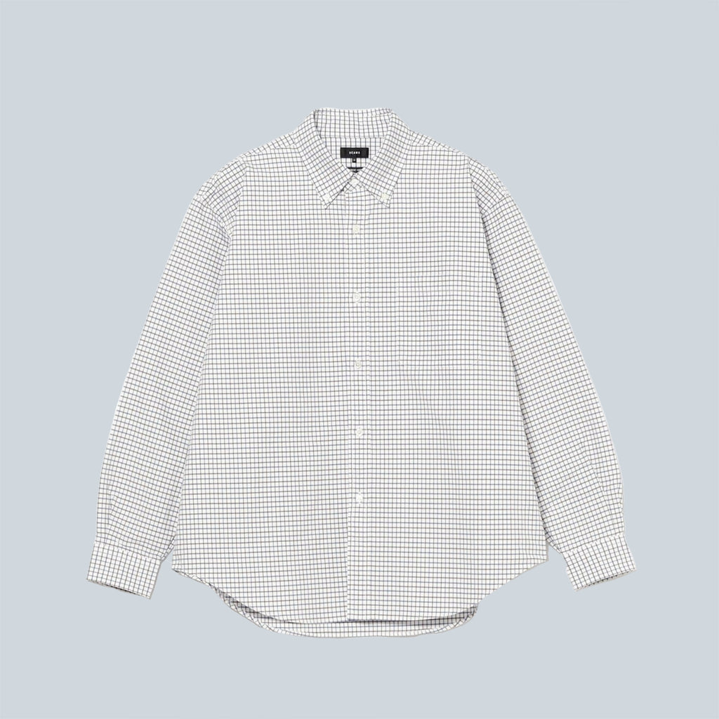 OXFORD BUTTON DOWN SHIRT - BL PUR CHK