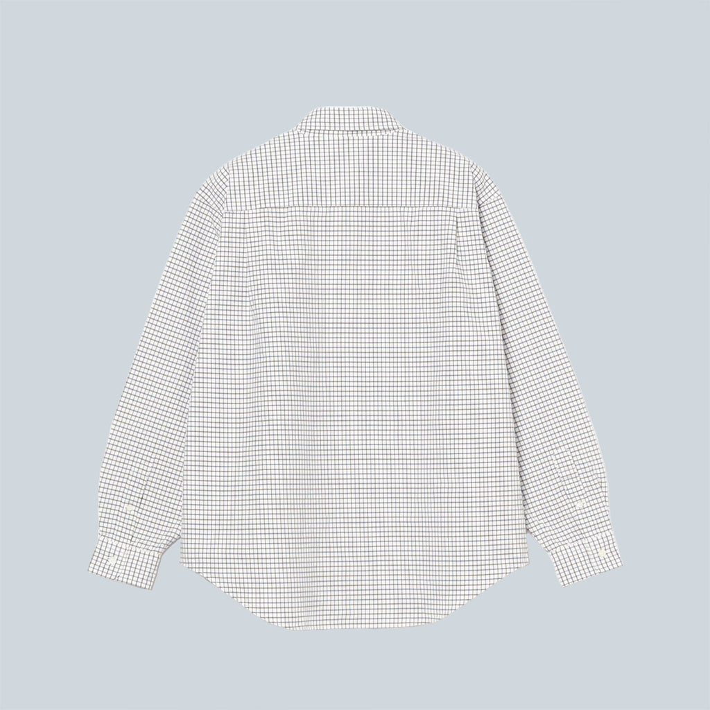 OXFORD BUTTON DOWN SHIRT - BL PUR CHK