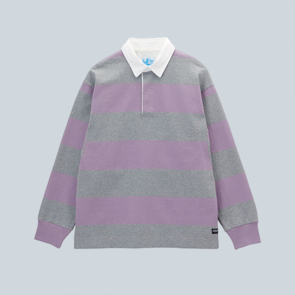 LANGDON RUGBY SHIRT - HEATHER PURPLE