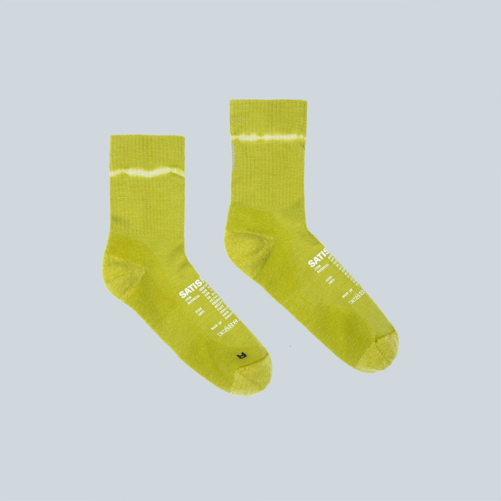 MERINO NYLON TUBE SOCKS - TIE DYE GRENOBLE GREEN