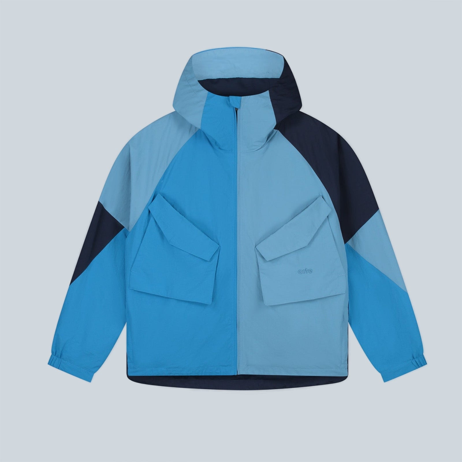 MULTICOLOR TECHNICAL JACKET - BLUE