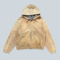 MOCK PRINT HOODIE - FADE BEIGE