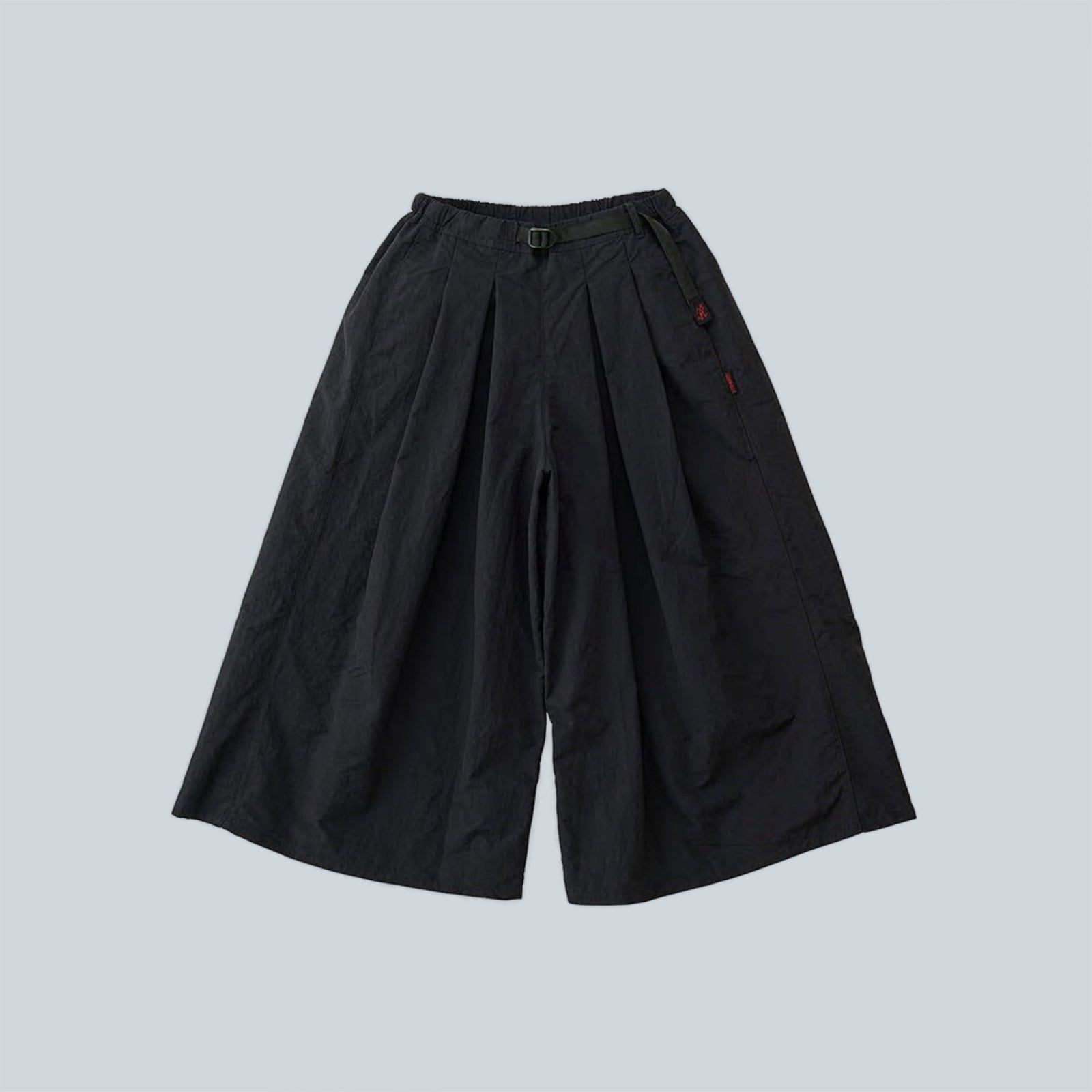 NYLON FLARE PANT - BLACK
