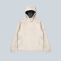 PROJECT FROG BUBBLE MESH PULLOVER HOODIE - CREAM