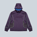 PROJECT FROG BUBBLE MESH PULLOVER HOODIE - DARK RAISIN