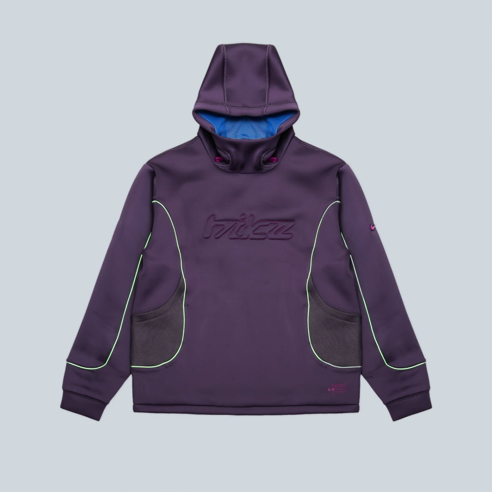 PROJECT FROG BUBBLE MESH PULLOVER HOODIE - DARK RAISIN
