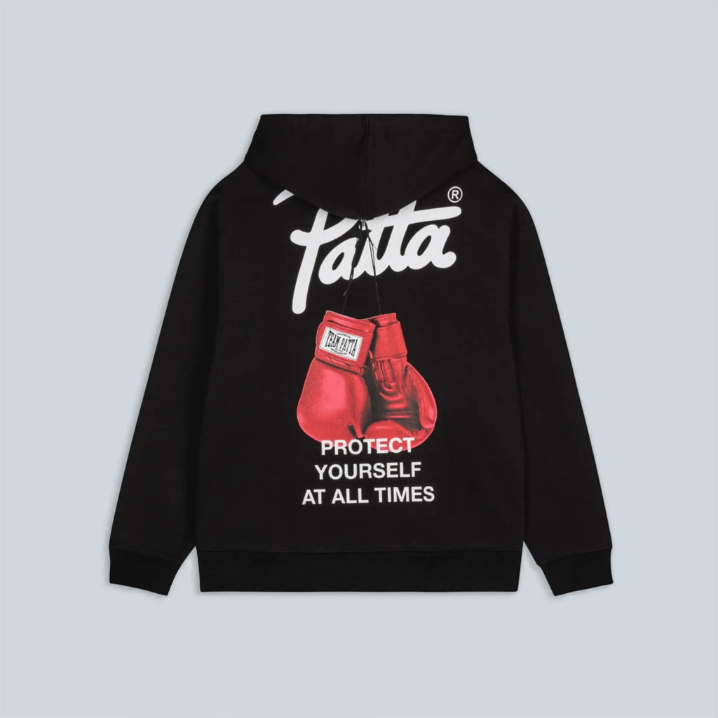 PROTECT YOURSELF HOODED SWEATER - BLACK