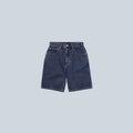 RELAXED DENIM SHORT - BLUE