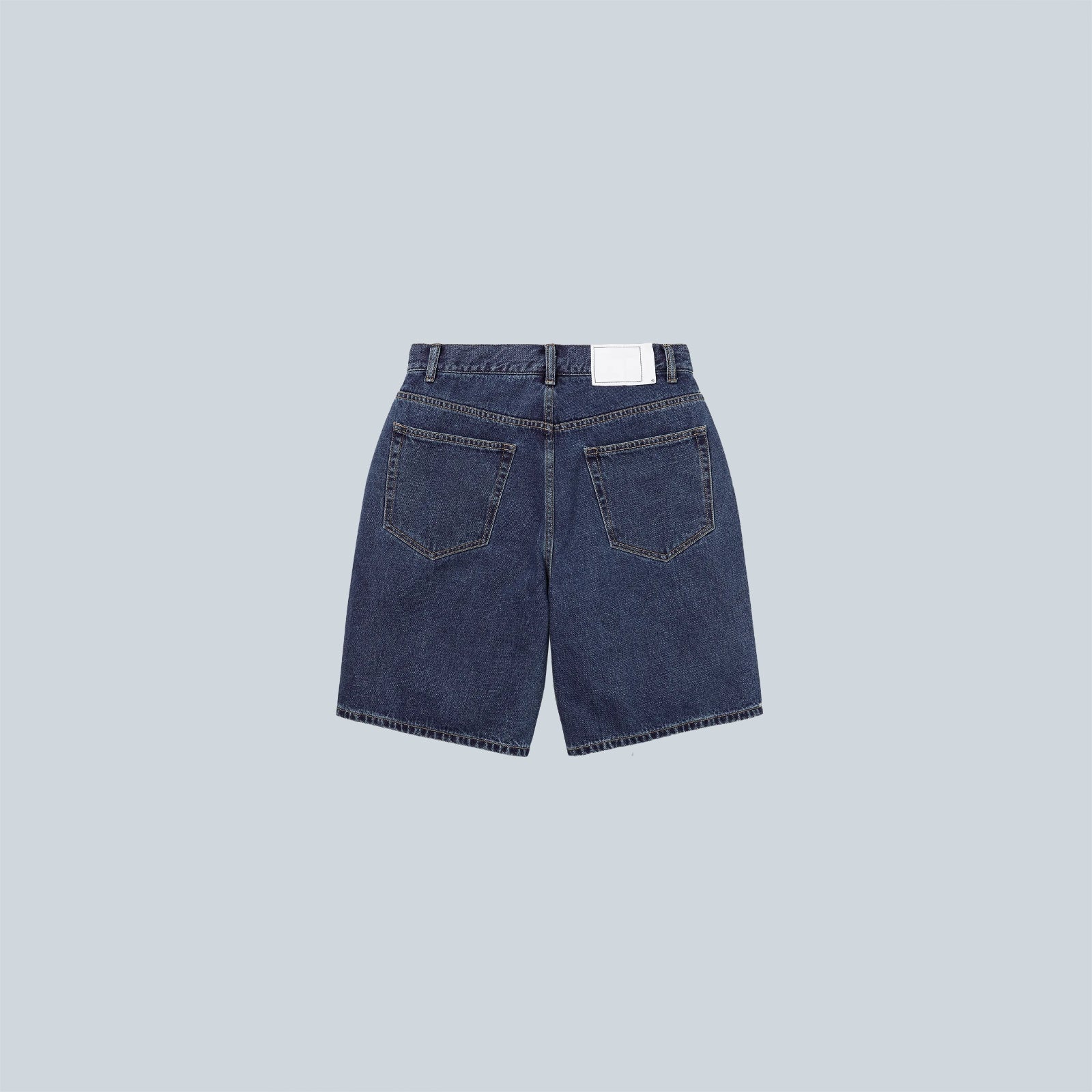 RELAXED DENIM SHORT - BLUE