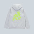 RUNNING MAN HOODED SWEATSHIRT - HEATHER GREY