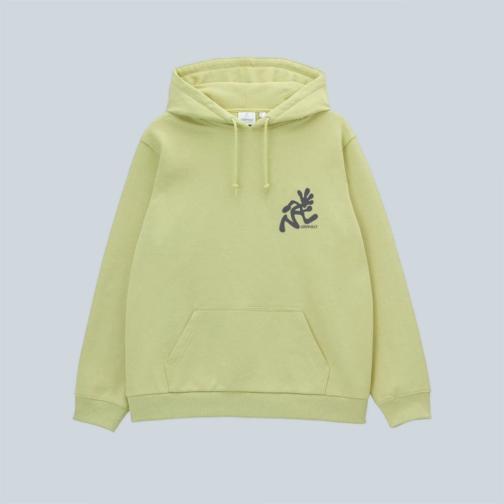 RUNNING MAN HOODED SWEATSHIRT - LIME
