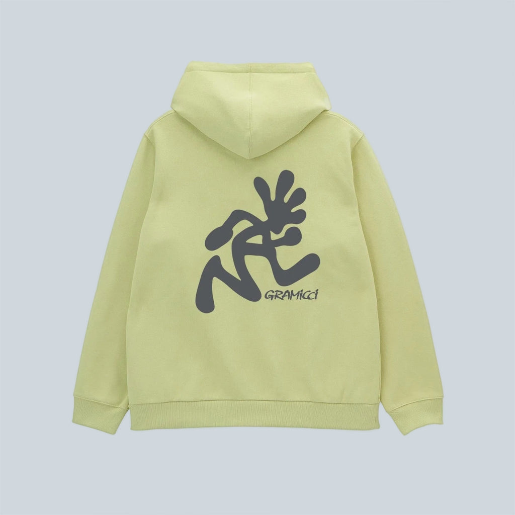 RUNNING MAN HOODED SWEATSHIRT - LIME