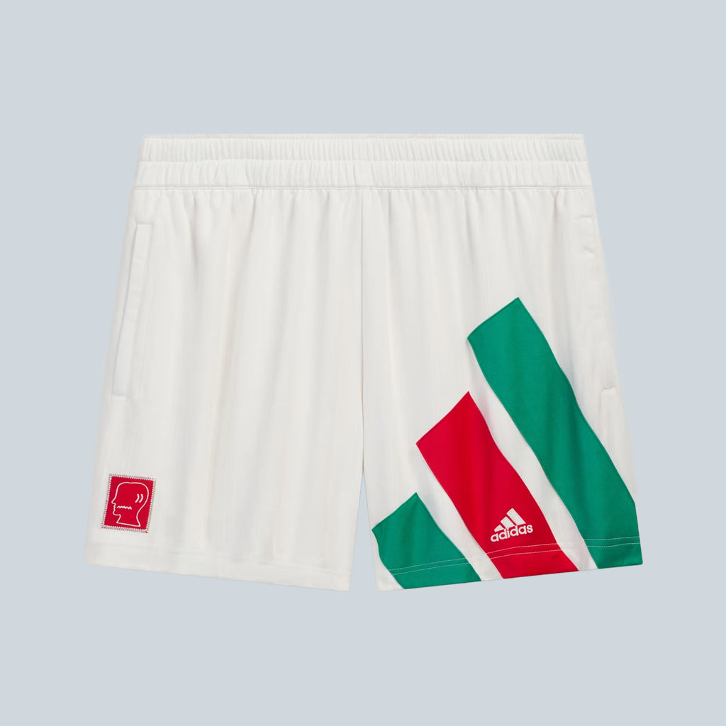 SHORT DE FOOTBALL - WHITE/RED/GREEN