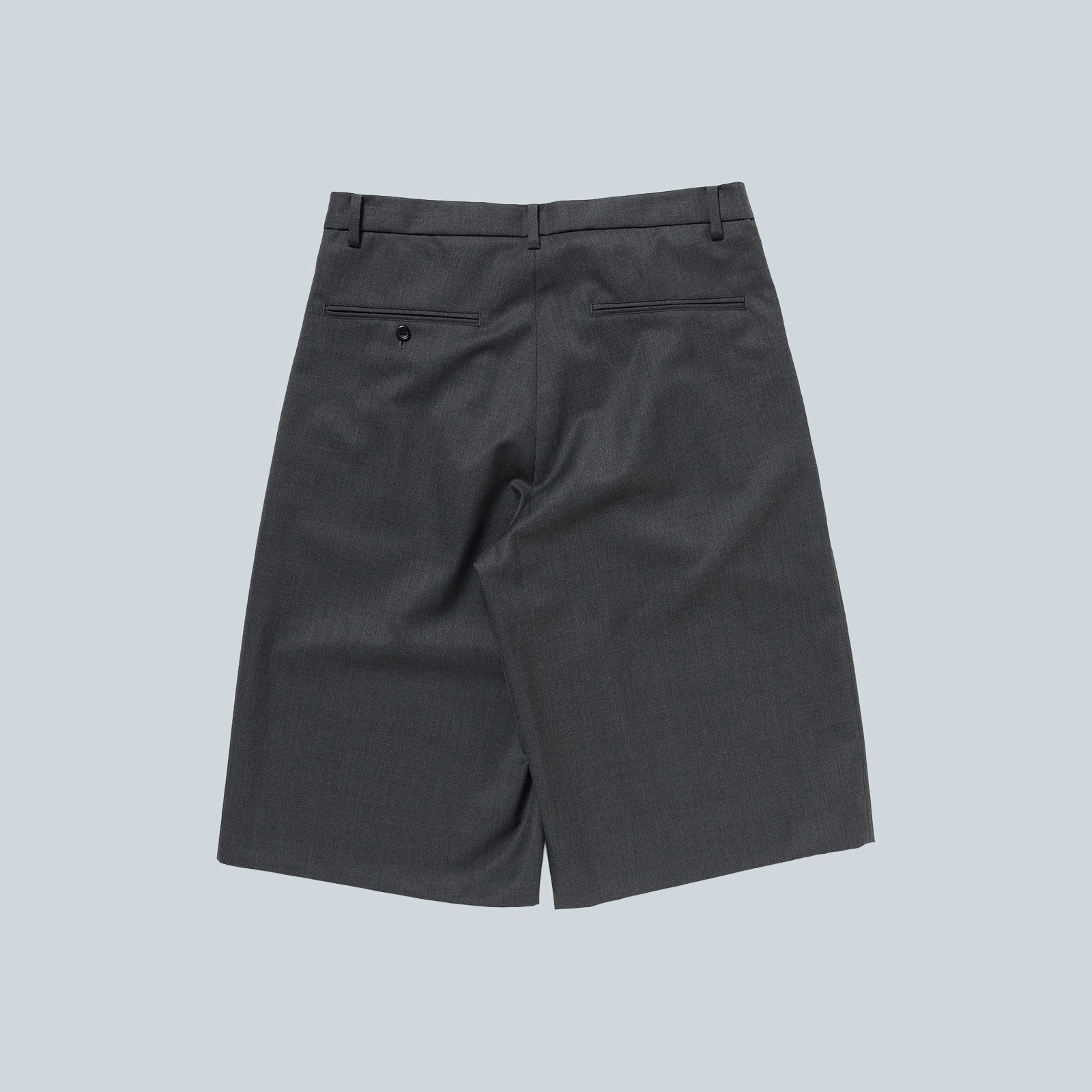 WIDE SHORT SLACKS - CHARCOAL