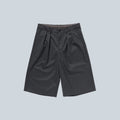 WIDE SHORT SLACKS - CHARCOAL