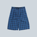 CHECK SHORTS - BLUE
