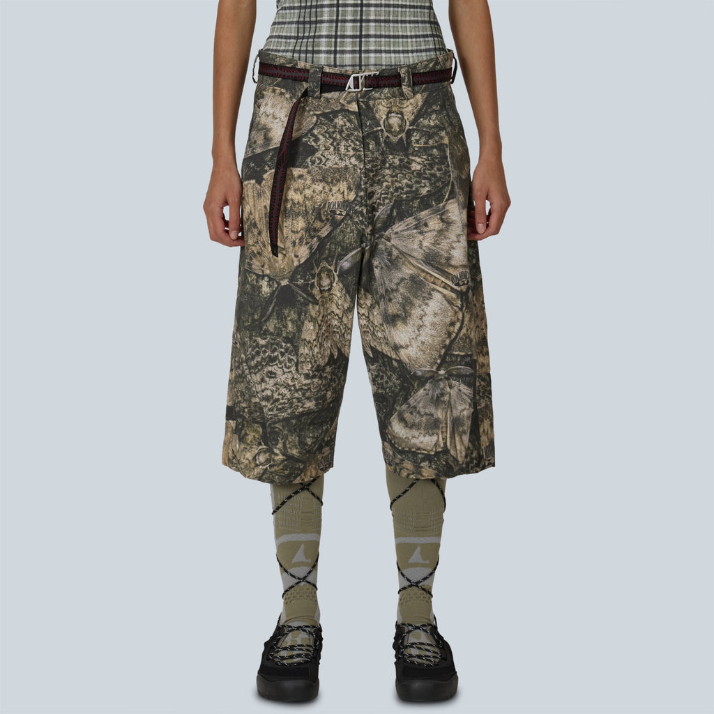 SIERA MOTH PRINT 3/4 PANT - BROWN